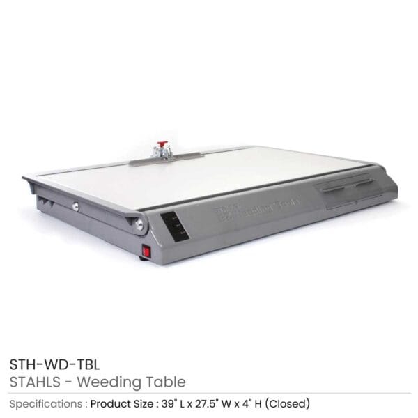 Stahls EZ Weeding Table STH-WD-TBL, closed, with specifications