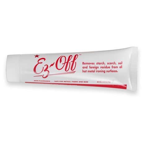 Ez-Off cleaner for hot metal iron surfaces.
