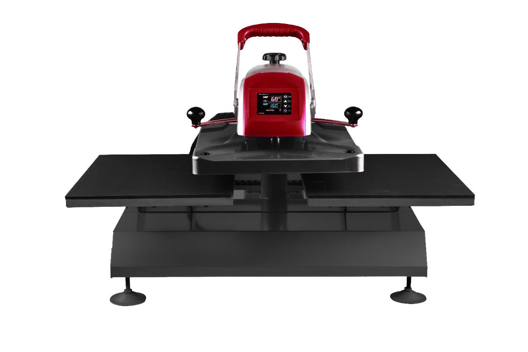 Press-X Pro Elektrische Twin Heat Press Stand - Vooraanzicht.