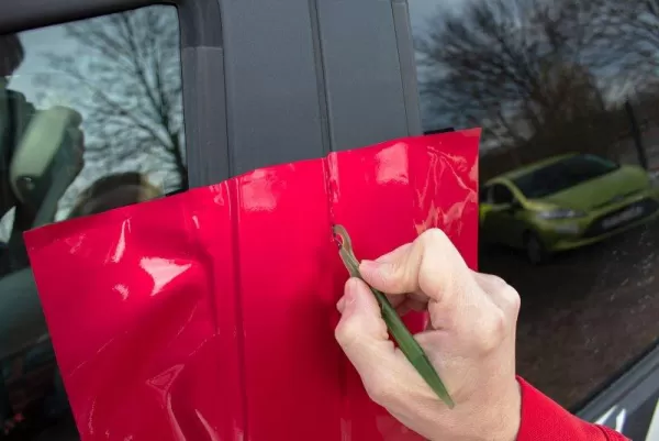 Dimix Premium Vinyl Wrap Tool Kit weeding red car vinyl