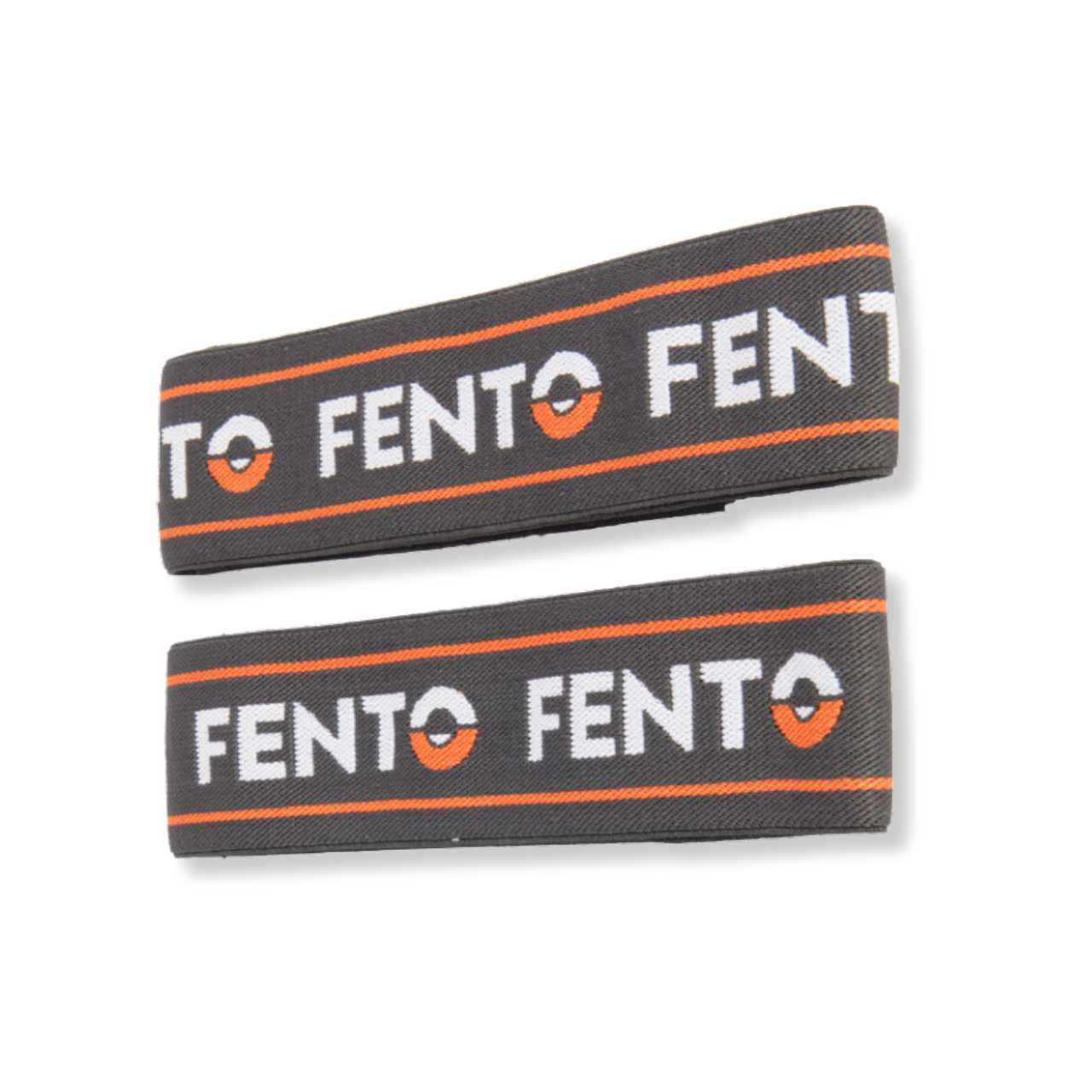 FENTO Elastische riemen met clip - Paar zwarte riemen met logo