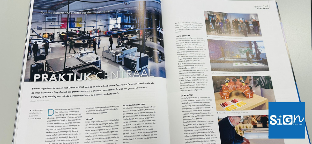 Category Widget - Artikel Sign Benelux - Experience Day van Summa, CWT en Dimix - Image