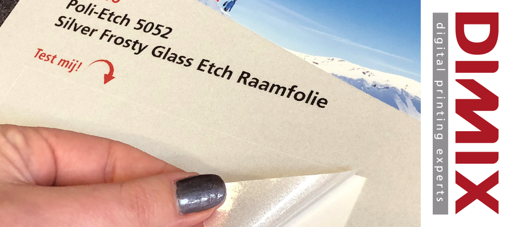 Category Widget - Eén glass etch folie voor print- en snijwerk: Poli-Etch Silver Frosty Etch - Image