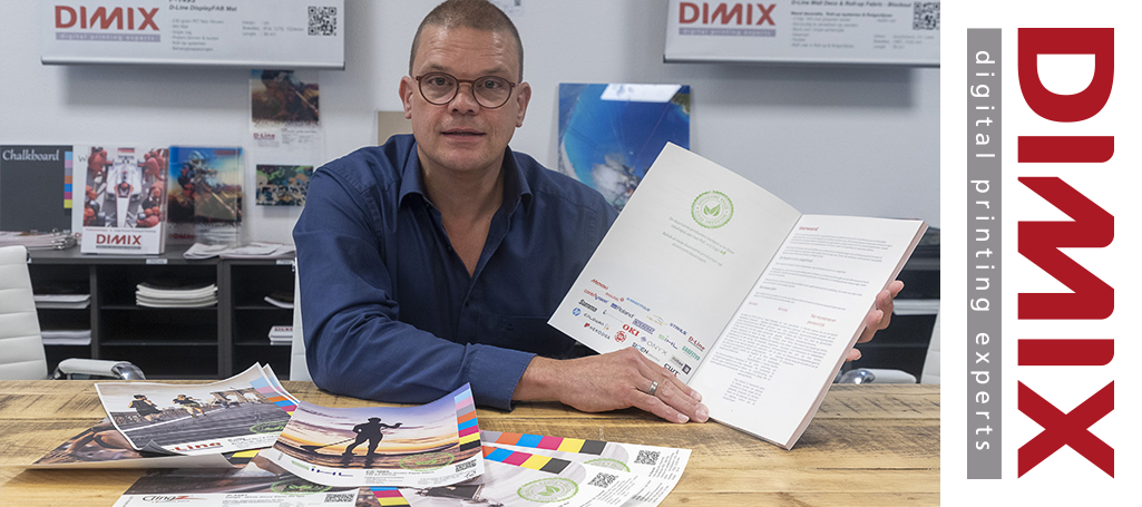 Category Widget - Dimix klaar voor de markt van morgen - Papier kleurt signbranche groen - Image