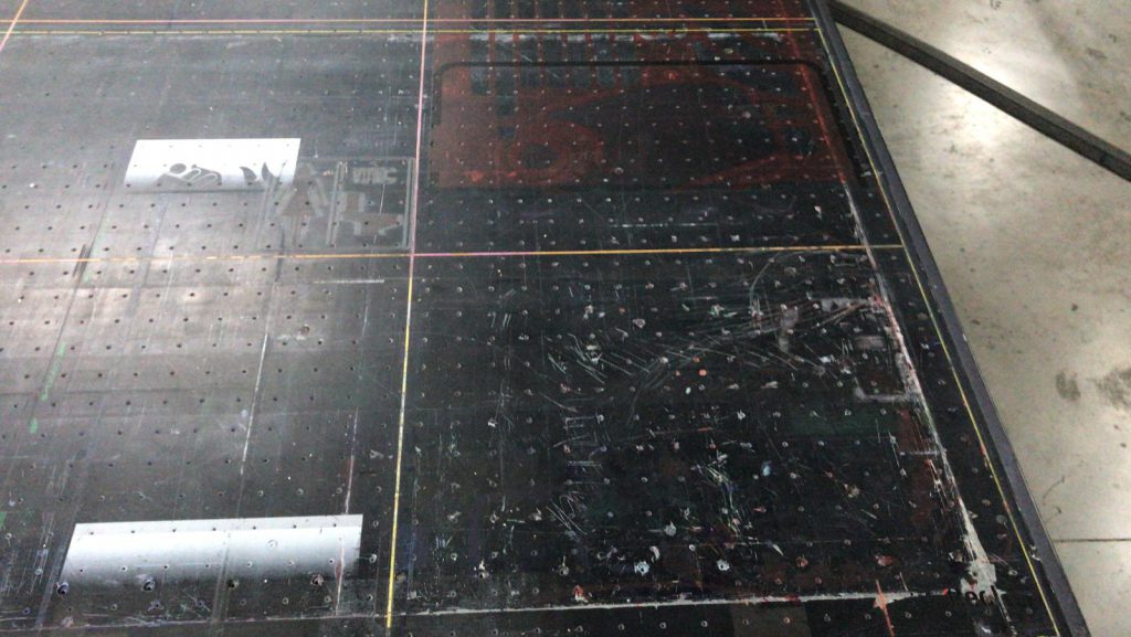 Herkent u onderstaand beeld van uw flatbed printer?