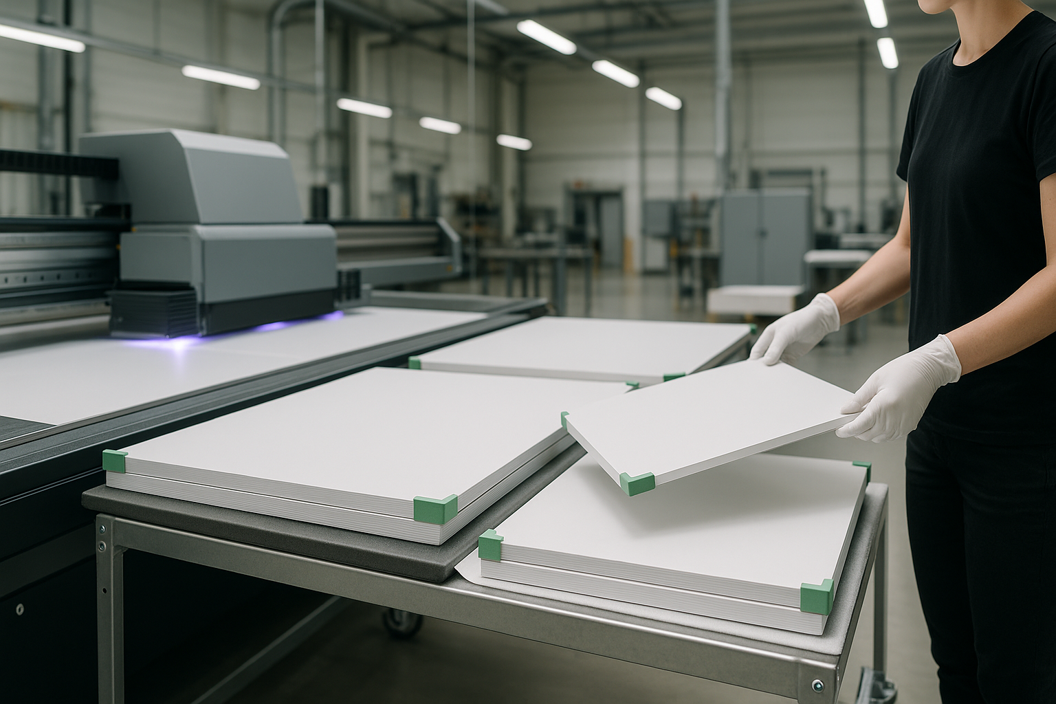 Visual: best practices voor handling en bescherming van UV-geprinte platen