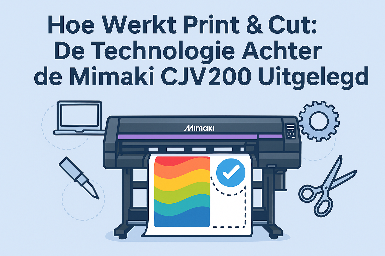 Hoe Werkt Print & Cut: De Technologie Achter de Mimaki CJV200 Uitgelegd